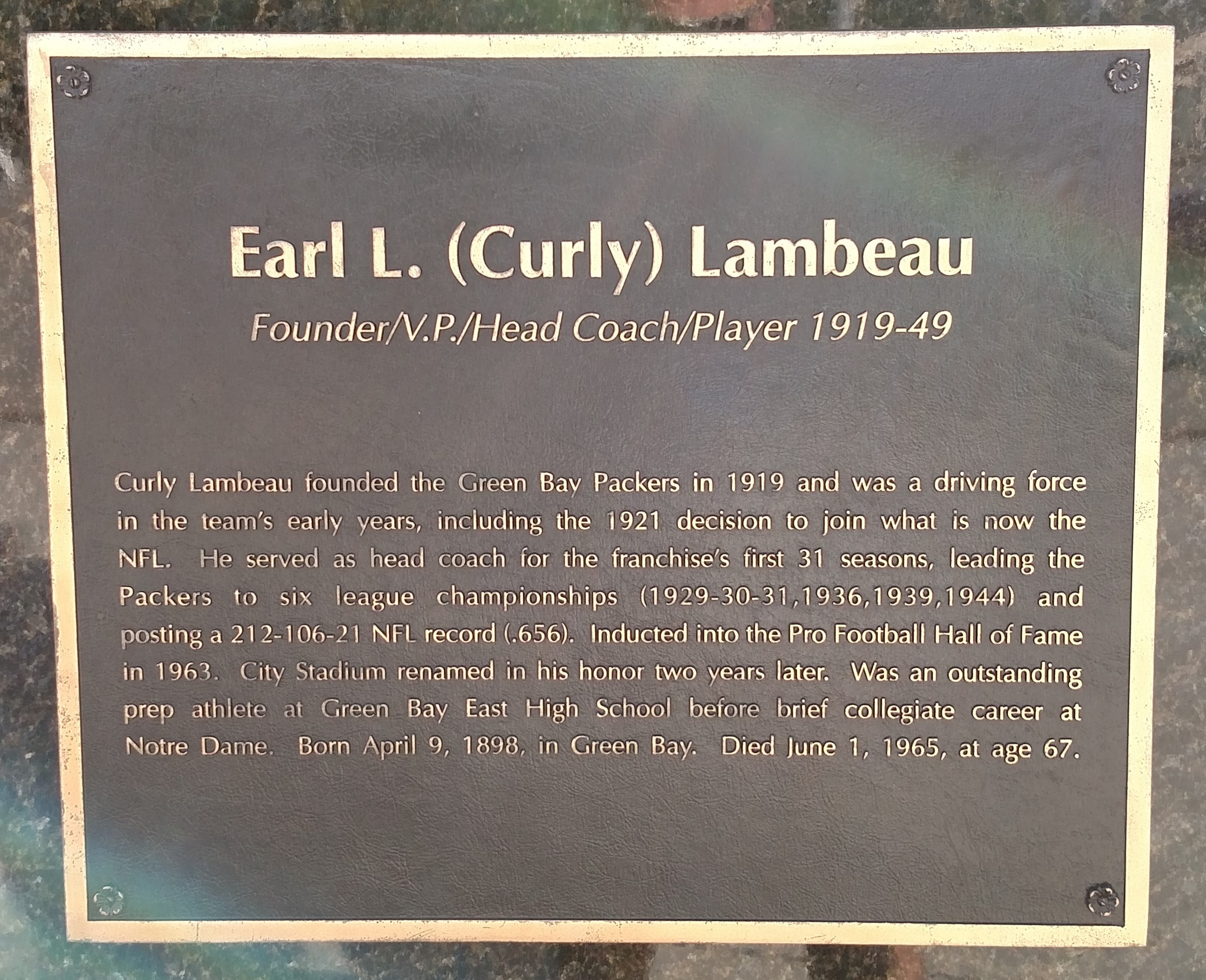 Curly Lambeau