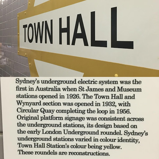 Sydney's Town Hall Sign