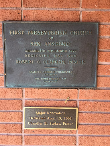 FIRST PRESBYTERIAN CHURCH  OF SAN ANSELMO