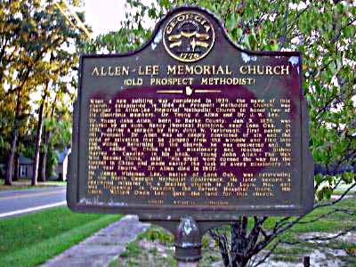 Allen-Lee Memorial Church (Old Prospect Methodist)