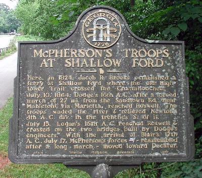 McPherson's Troops at Shallow Ford