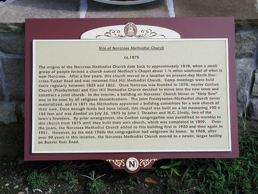 Site of Norcross Methodist Church - Ca. 1875