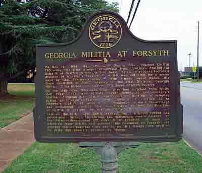 Georgia Militia at Forsyth