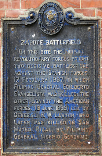 Zapote Battlefield historical marker