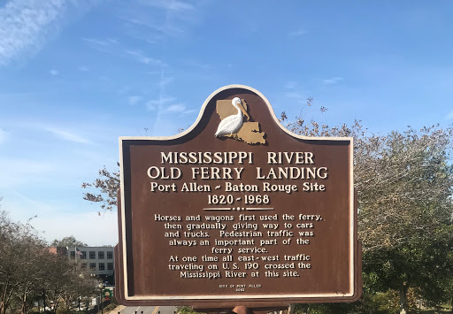 Mississippi River Old Ferry Landing - Port Allen - Baton Rouge Site - 1820-1968
