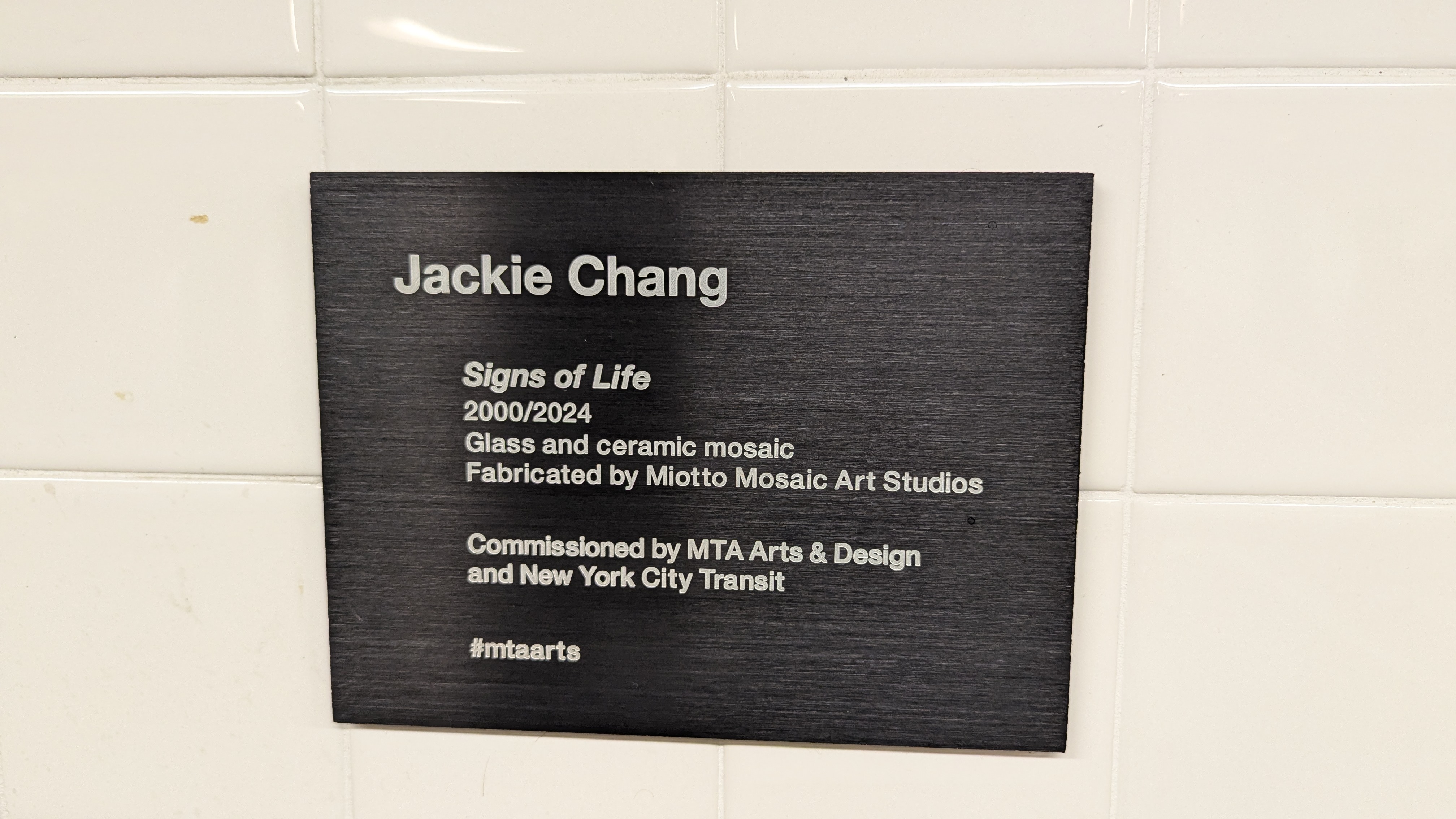 Jackie Chang, "Signs of Life"