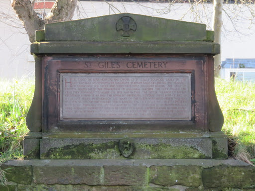 St Giles Cemetery information plaque