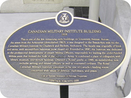 Canadian Military Institute Building 1908