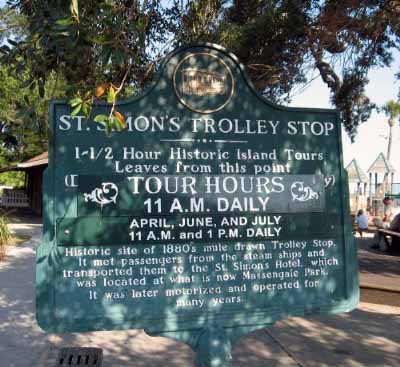 St. Simons Trolley Stop