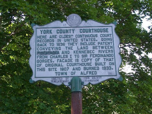 Historical Marker at York County Courthouse