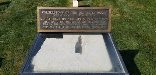 Cornerstone of the old Estes House