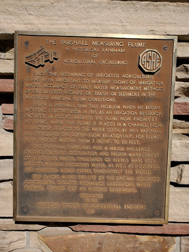 The Parshall Measuring Flume