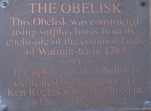 Warminster Obelisk information