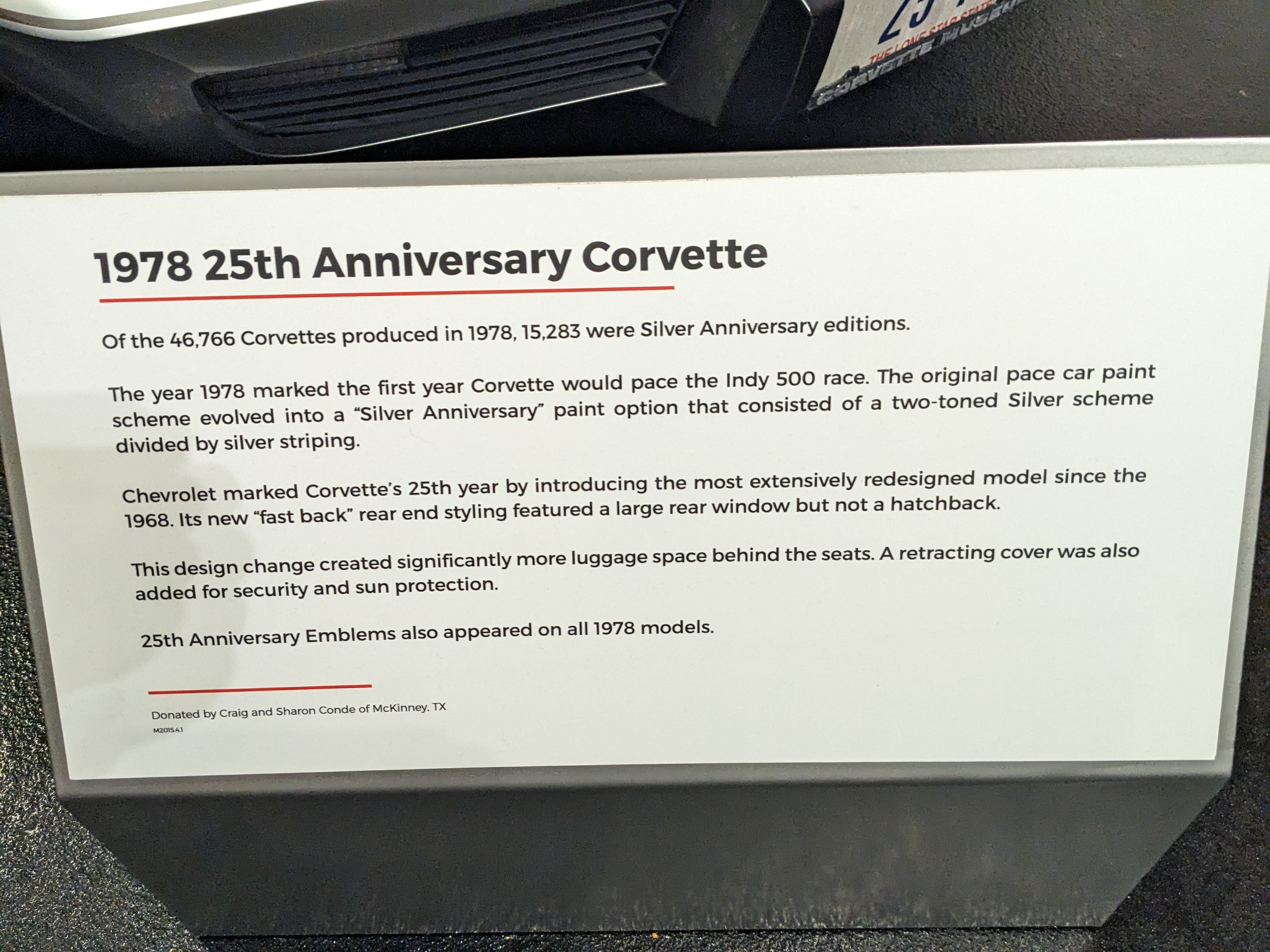 1978 25th Anniversary Corvette