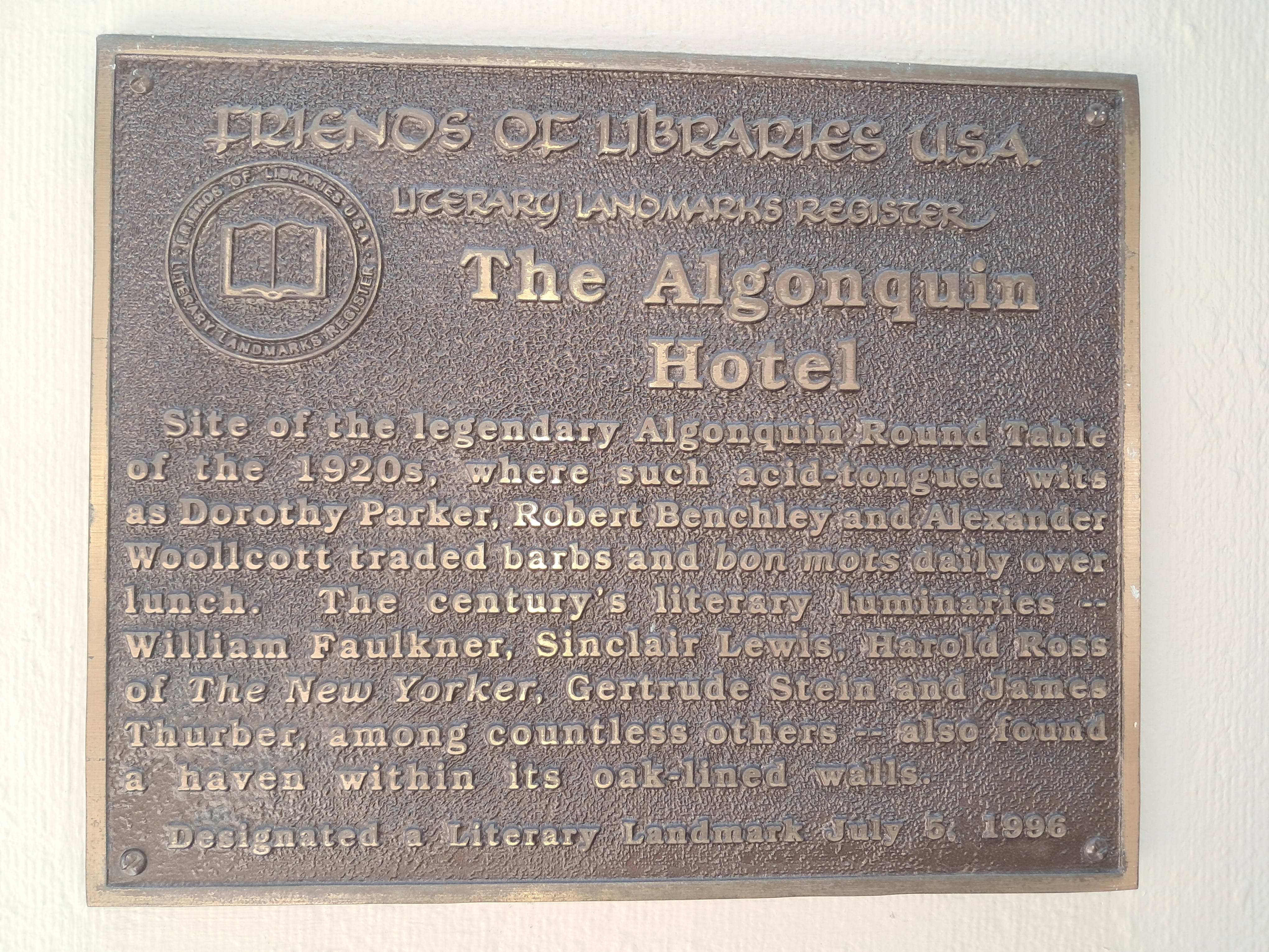 The Algonquin Round Table