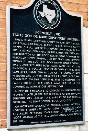 Formerly the Texas School Book Depository Building