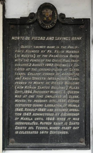 Monte de Piedad and Savings Bank historical marker