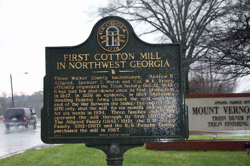 First Cotton Mill in Northwest Georgia