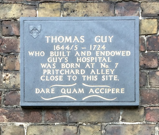 Founder of Guy's Hospital Born Here