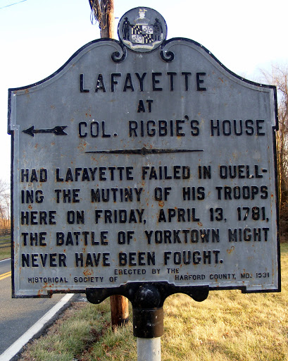 Lafayette at Col Rigbies House