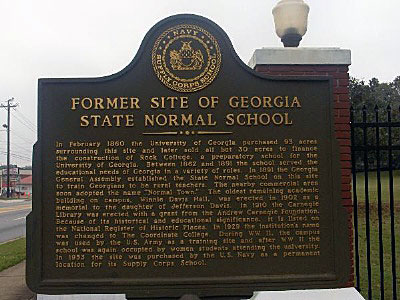Former Site of Georgia State Normal School (Side 1)