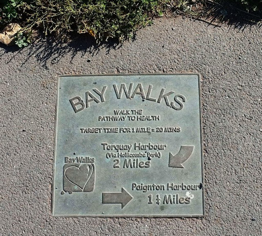 Walk plaque, Hollicombe Head