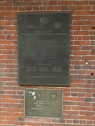 Birthplace of the ASNT The American Society for Nondestructive Testing
