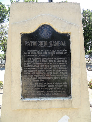 Patrocinio Gamboa historical marker