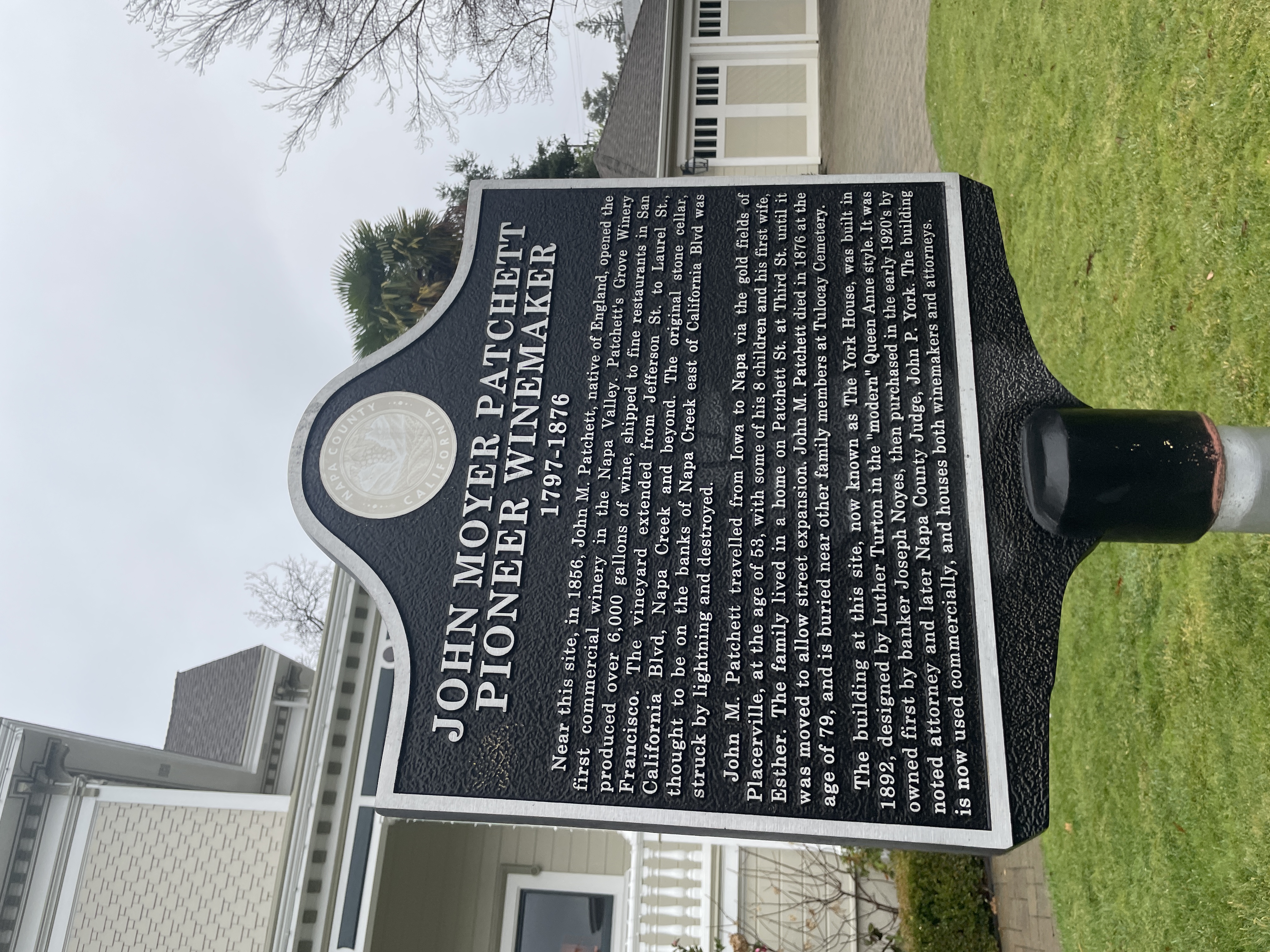 John Moyer Patchett Pioneer Winemaker