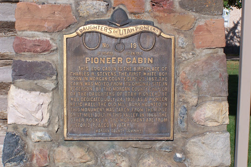 Pioneer Cabin Historical Marker, Morgan, Utah