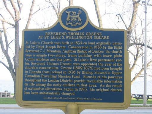 Reverend Thomas Greene at St. Luke's, Wellington Square
