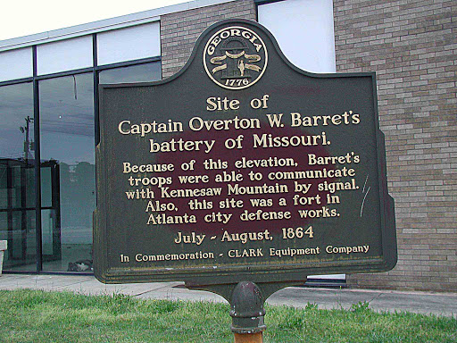 Site of Captain Overton W. Barret's battery of Missouri