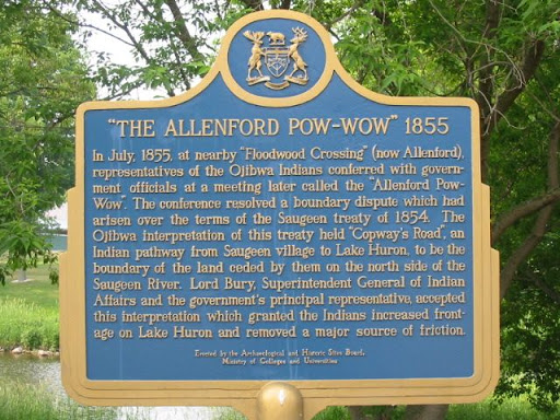 "The Allenford Pow-Wow" 1855