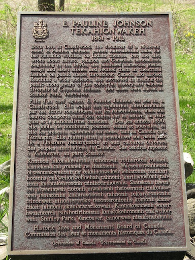 E. Pauline Johnson Tekahionwakeh 1861-1913