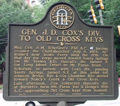 Gen. J. D. Cox's Div. To Old Cross Keys