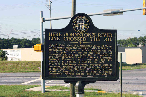 Here Johnston's River Line Crossed the Road