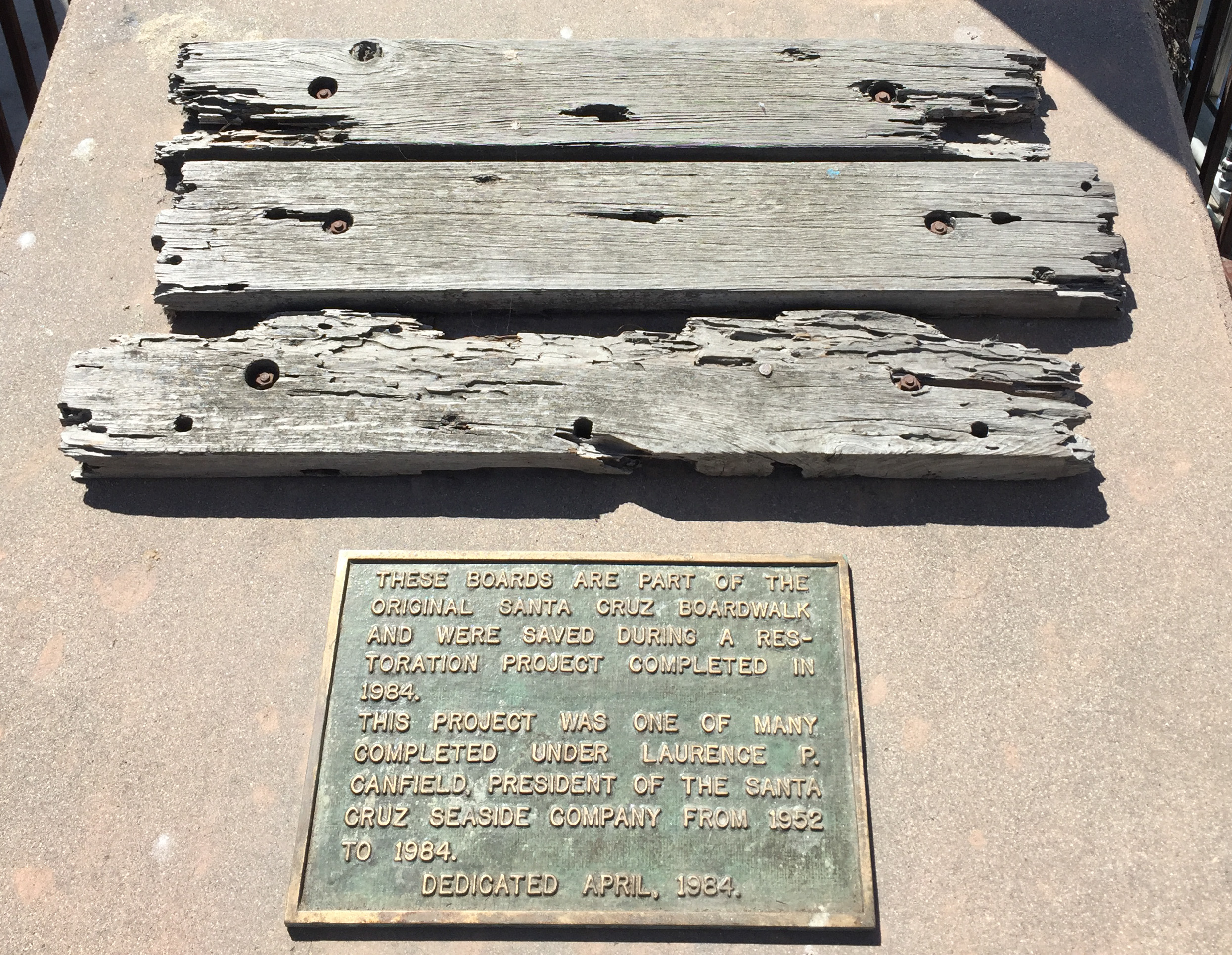 Original Santa Cruz Boardwalk Planks