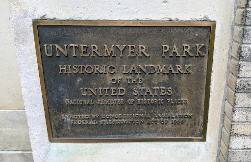 Untermyer Park, Historic Landmark of the United States