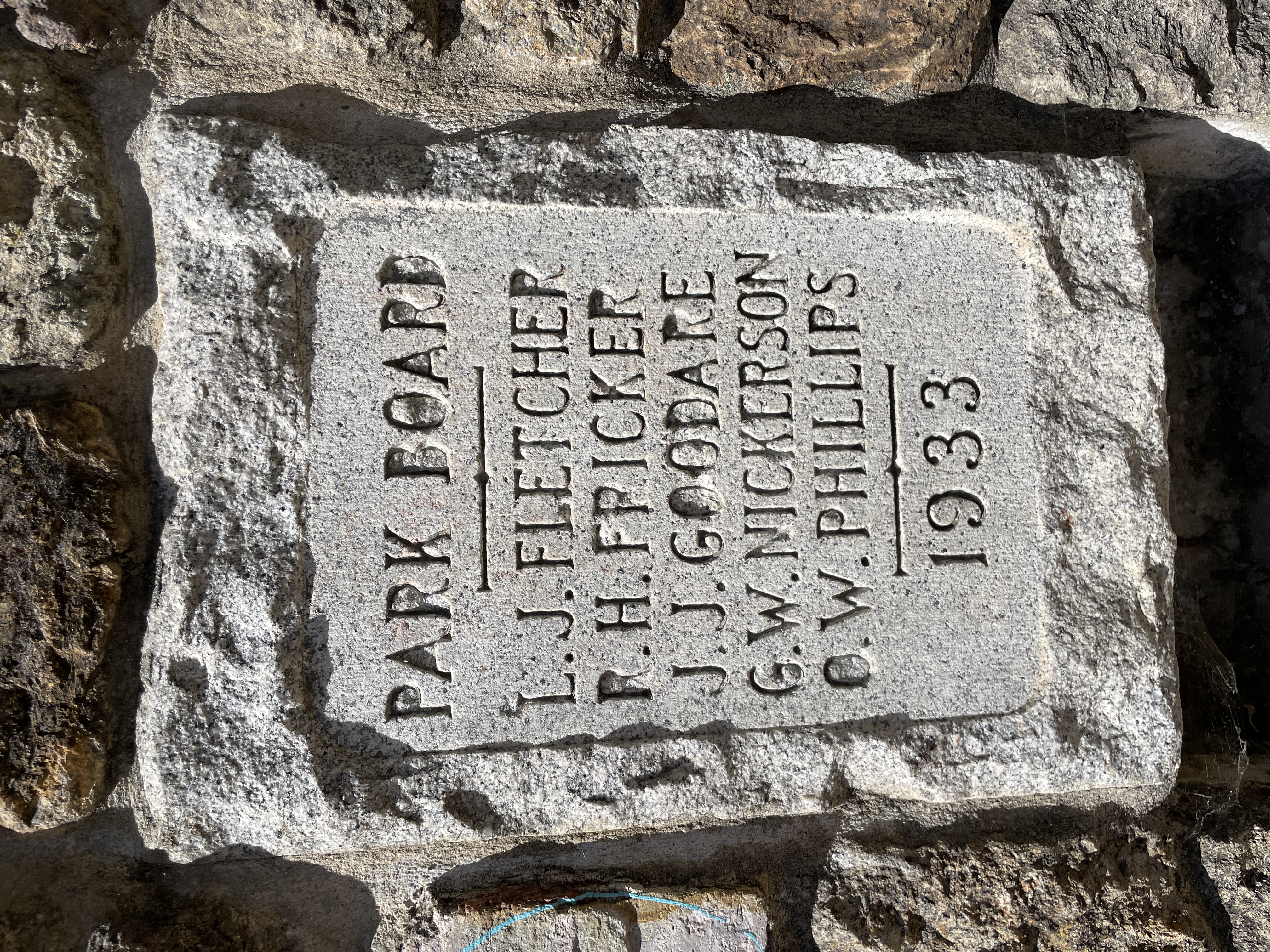 Park Board 1933