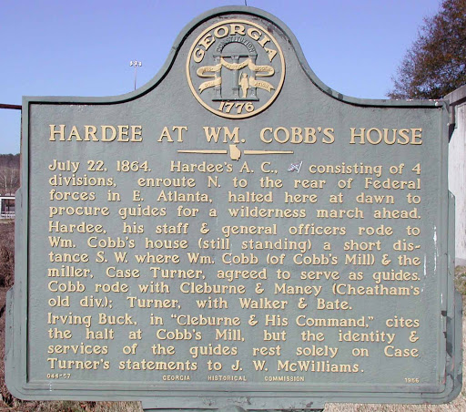 Hardee at Wm. Cobb's House