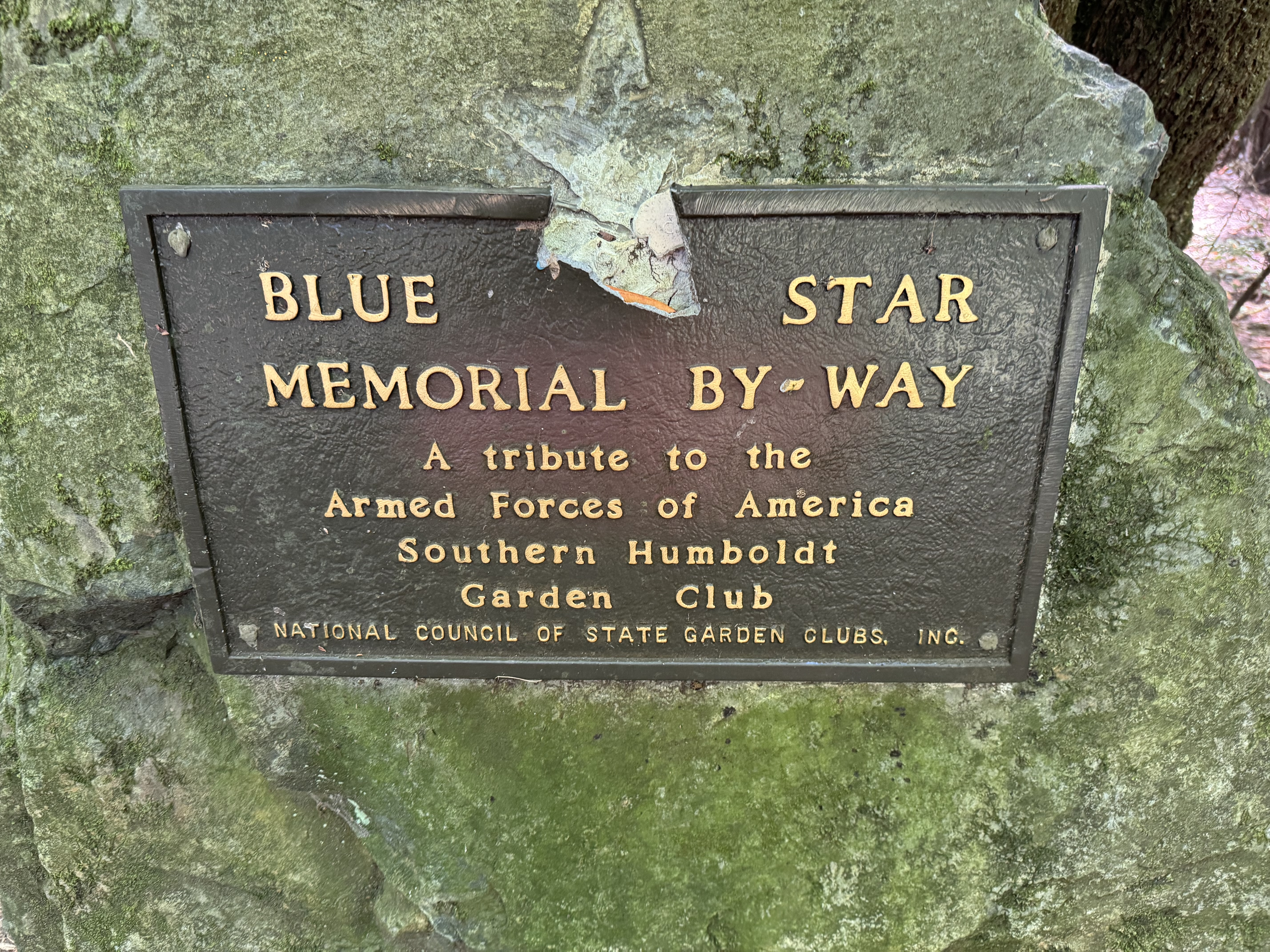 Blue Star Memorial By-Way Southern Humboldt