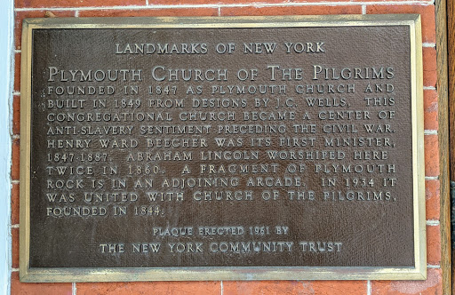 Plymouth Church of the Pilgrims - Landmarks of New York