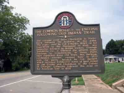 The Common Road of the English Following Old Indian Trail