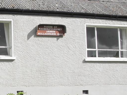 Plaque, Mullaghfarne Hall