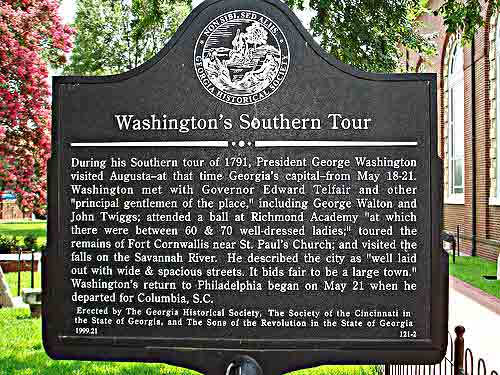 Washington's Southern Tour