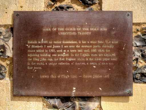 Guild Hall Plaque