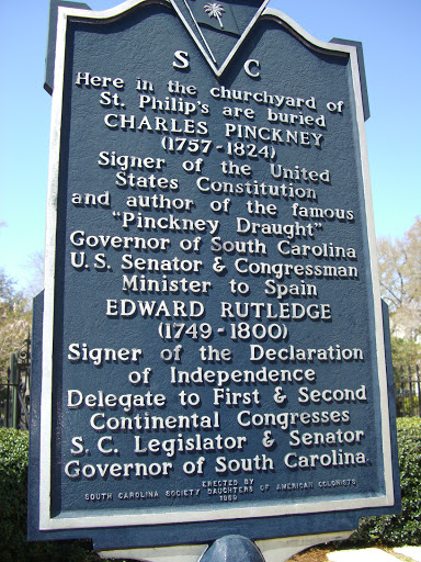 Charles Pinckney and Edward Rutledge burial site
