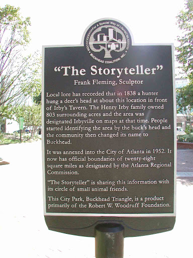 The Storyteller at park in Buckhead