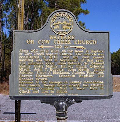 Wayfare or Cow Creek Church