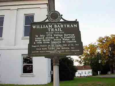 William Bartram Trail Traced 1773-1777